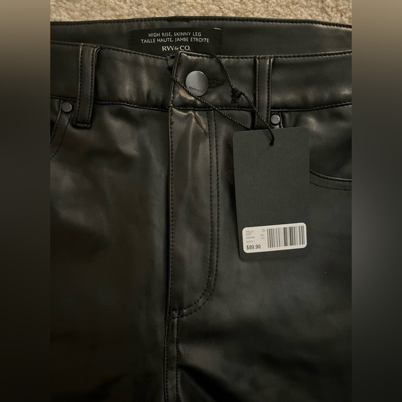 RW&CO. high rise leather pants - size 29 - Picture 2 of 4